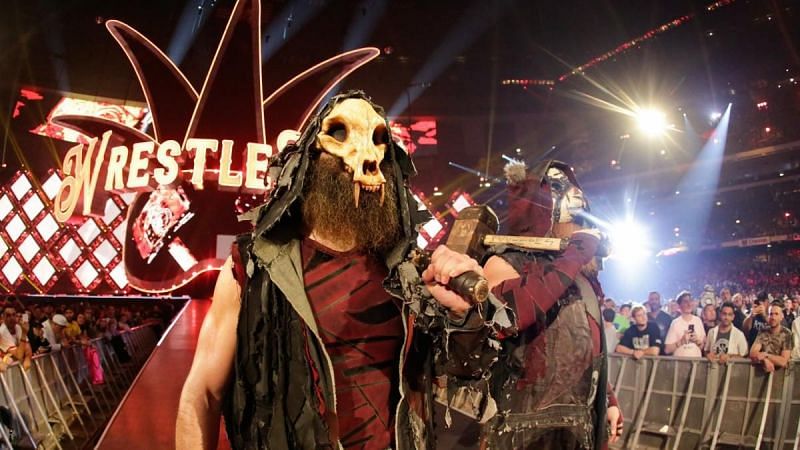 The Bludgeon Brothers make their entrance at WrestleMania