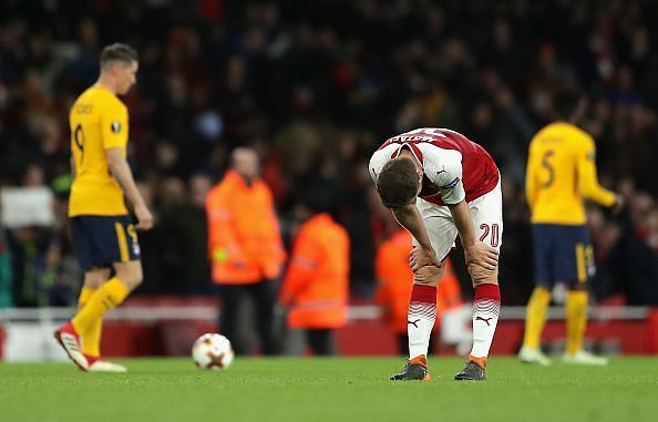 Arsenal FC v Atletico Madrid - UEFA Europa League Semi Final Leg One