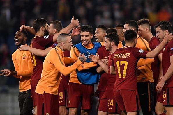 AS Roma outclassed Barcelona in the Champions League quarter-finals