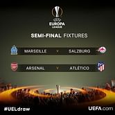Twitter reacts as Arsenal draw Atletico Madrid in the Europa League semi-finals