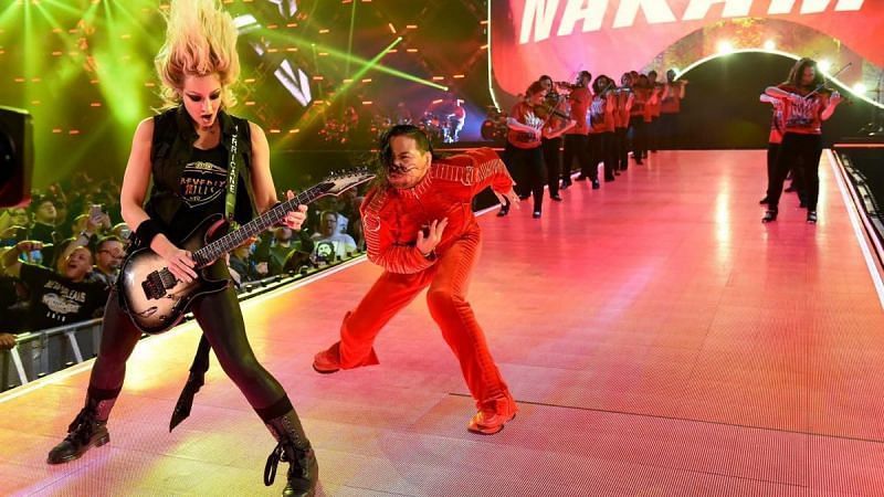 Strauss and Shinsuke Nakamura lit up the ramp at WrestleMania