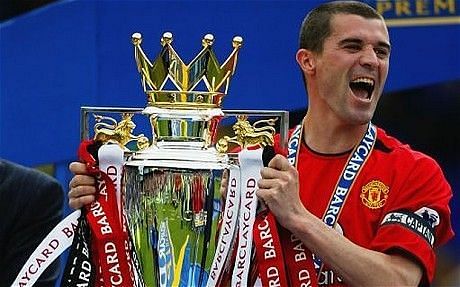 Roy Keane captained Manchester United to 4 Premier League titles