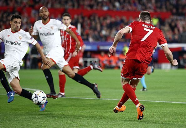 Sevilla FC v Bayern Muenchen - UEFA Champions League Quarter Final Leg One