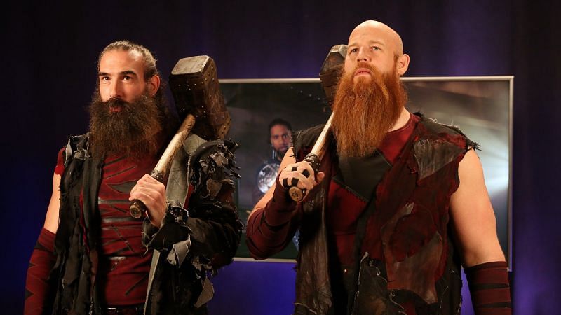 The hammer wielding maniacs are the Smackdown Live Tag Team Champions right now.