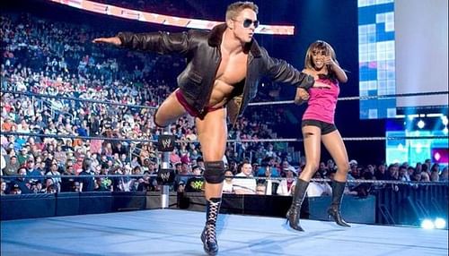 Fox during her entrance with DJ Gabriel on an episode of ECW in 2008.