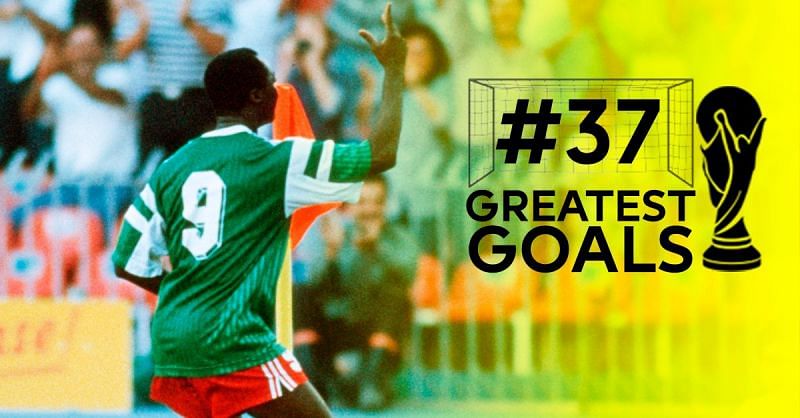 Roger Milla&#039;s dancing hips caught the world&#039;s imagination when he set Italia &#039;90 alight with his goals