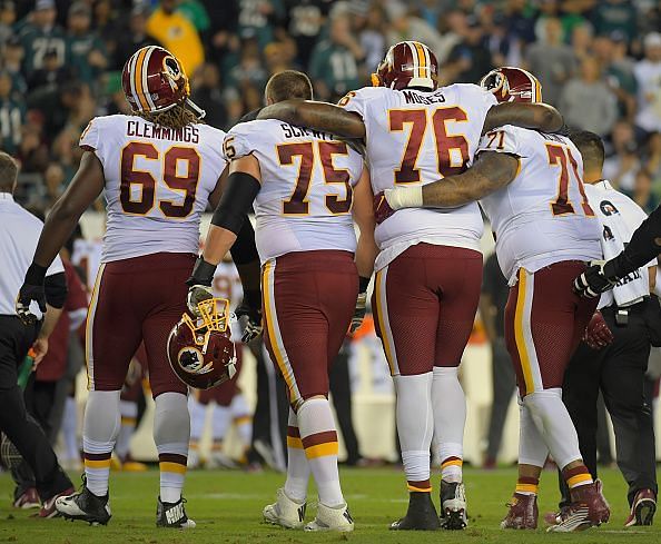 The Washington Redskins play the Philadelphia Eagles