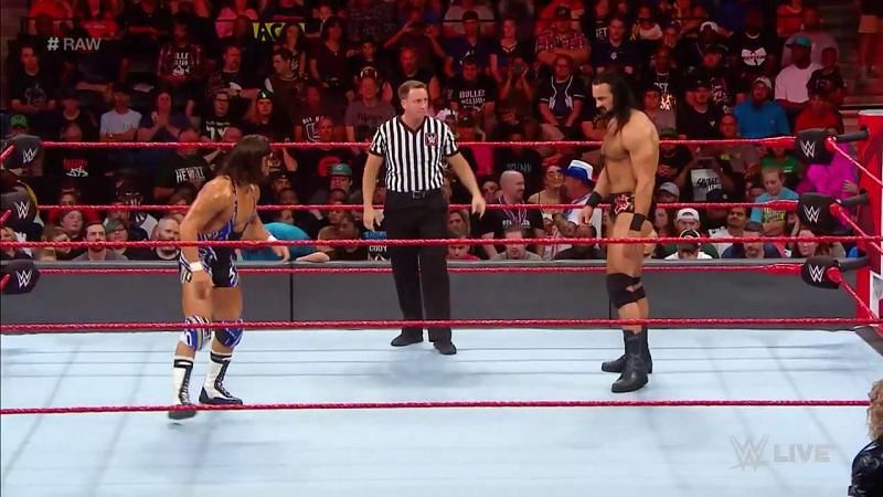 Drew McIntyre squared off with Chad gable after last week&#039;s quarrel