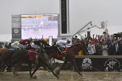 The Latest: Kentucky Derby winner Justify captures Preakness