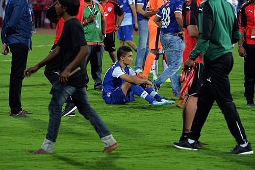 Sunil Chhetri after Bengaluru FC's ISL final loss at the hands of Chennaiyin FC.