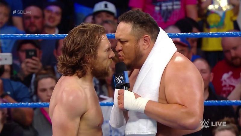 The main event of next week&#039;s Smackdown is Daniel Bryan vs Samoa Joe.