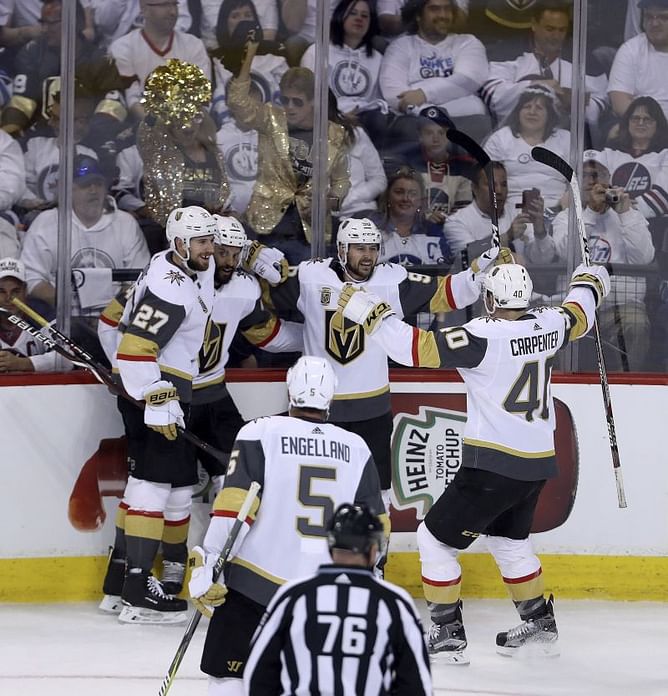 Marchessault-led Golden Knights top Jets 3-1 in Game 2