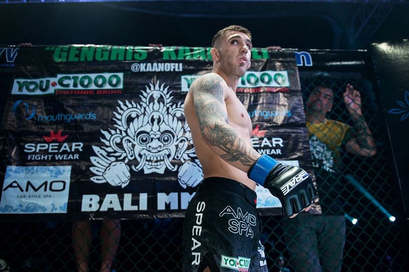 Kaan Ofli from Bali MMA at Brave 12: KHK Legacy in Jakarta, Indonesia