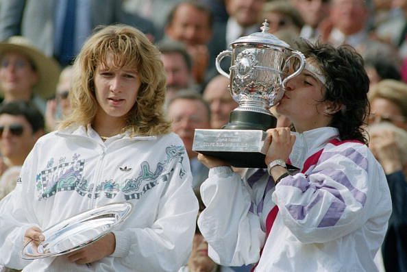 Arantxa Sanchez Vicario And Steffi Graf