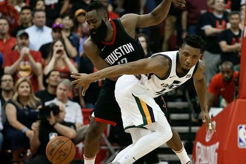 James Harden and Donovan Mitchell