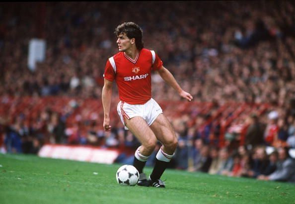 Sport. Football. pic: 22nd September 1984. Mark Hughes, Manchester United.