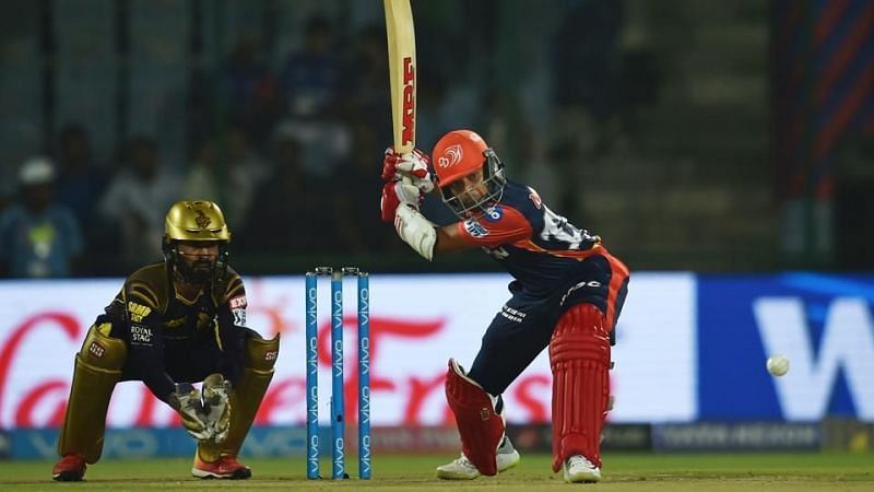 Prithvi Shaw in action against KKR