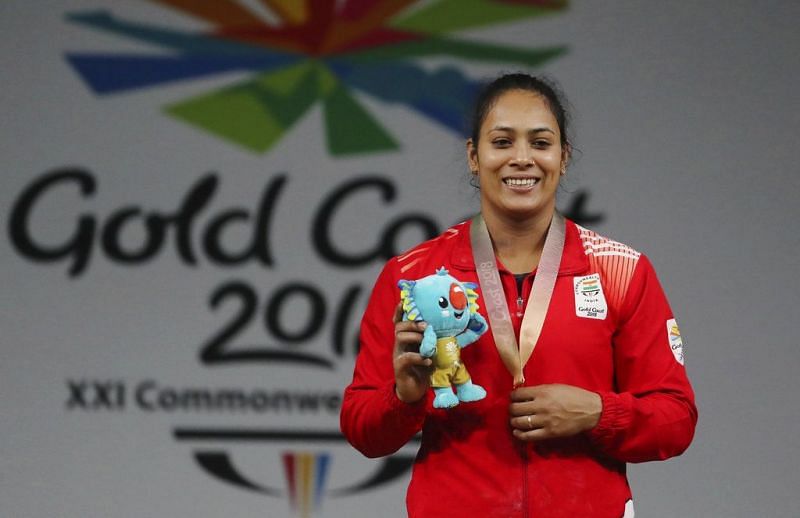 Punam Yadav (in pic) after her gold medal victory at the 2018 Commonwealth Games