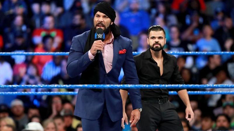 Sunil Singh can distract the referee allowing Jinder Mahal to pick up the win