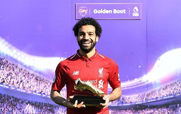 Mo Salah scored his 32nd league goal of the season to win the Golden Boot