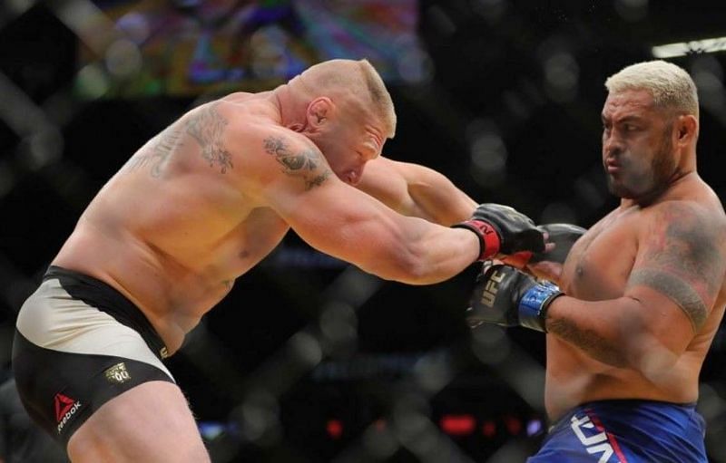 Brock Lesnar last fought Mark Hunt at UFC 200 in 2016