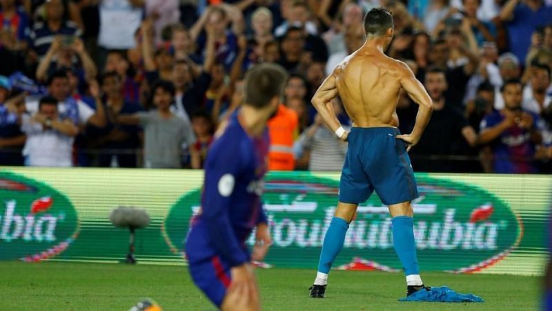 Ronaldo always does it at the Camp Nou