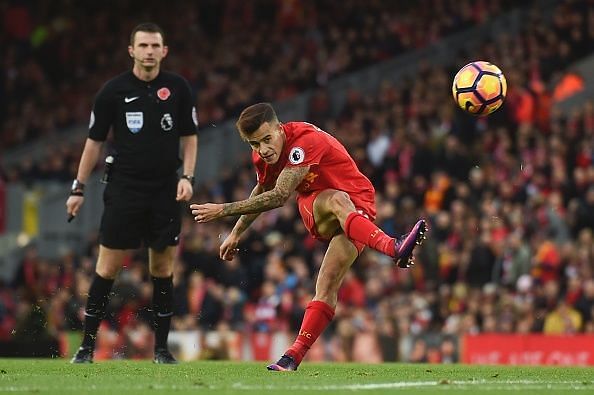 Coutinho was right on the mark for Liverpool this season
