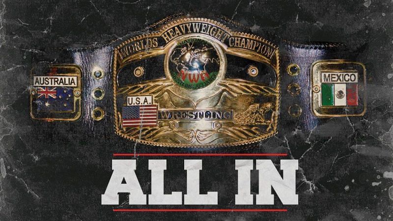 NWA Championship All In promotional image.
