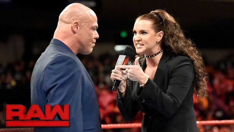 Will Kurt Angle fire back at Stephanie McMahon this week?