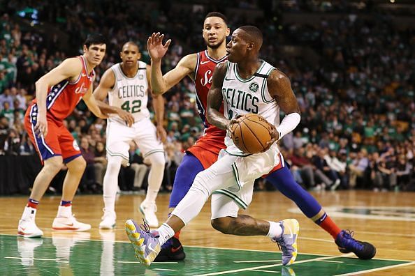 Philadelphia 76ers v Boston Celtics - Game One