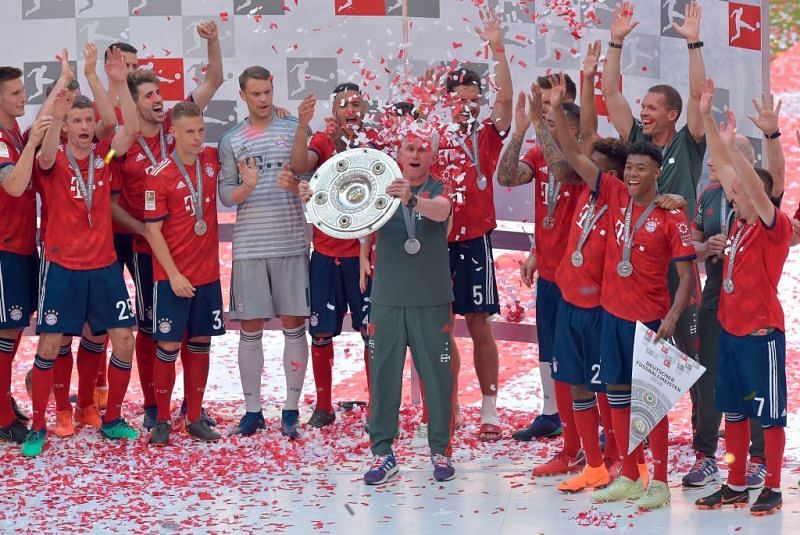 Jupp Heynckes lifts the final silverware of his managerial career