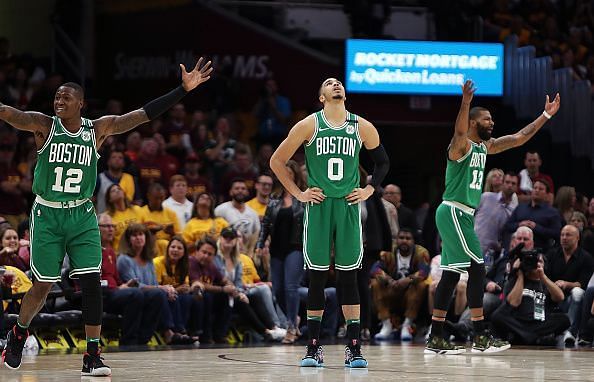 2018 NBA Playoffs: Boston Celtics Vs Cleveland Cavaliers At Quicken Loans Arena