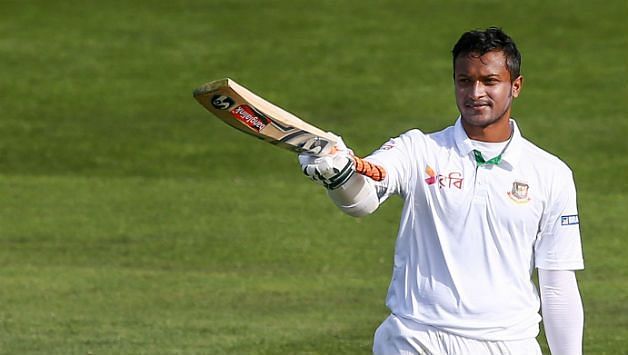 Shakib featured in the one-off Test in India last year 