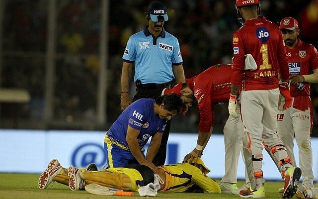 Dhoni struggled with back issues in CSK&#039;s third game of the season