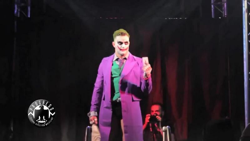 Devitt making his iconic Joker entrance at PROGRESS: Chapter 13 