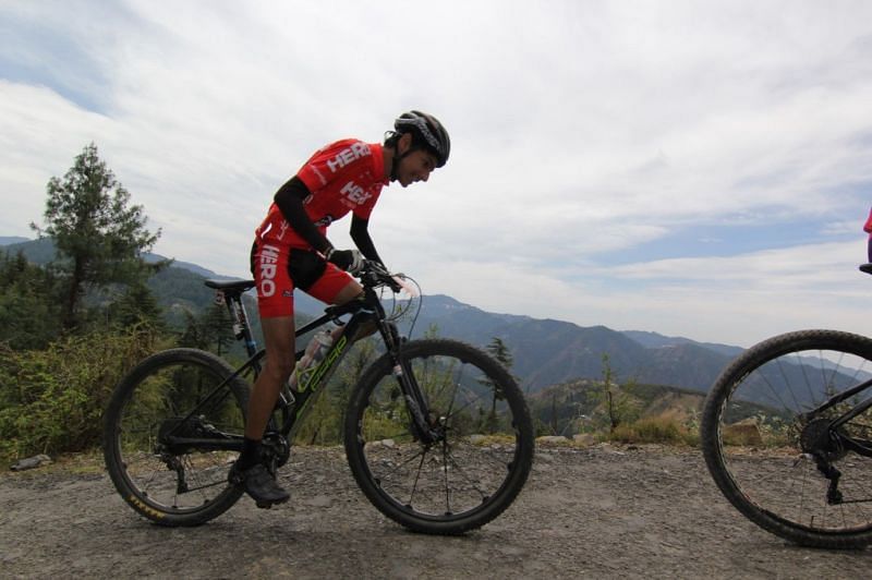 Akshit Gaur - Winner of the Team of Two category at the 7th Hero MTB Shimla.