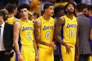 The Young Three (left: Lonzo Ball, centre: Kyle Kuzma, right: Brandon Ingram) seem likely to become the franchise players of the Lakers post the Kobe Bryant era