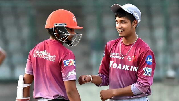 Sandeep Lamichhane (right)