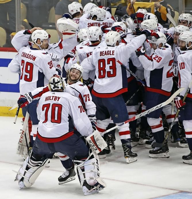 Capitals beat Penguins in OT to advance to conference finals