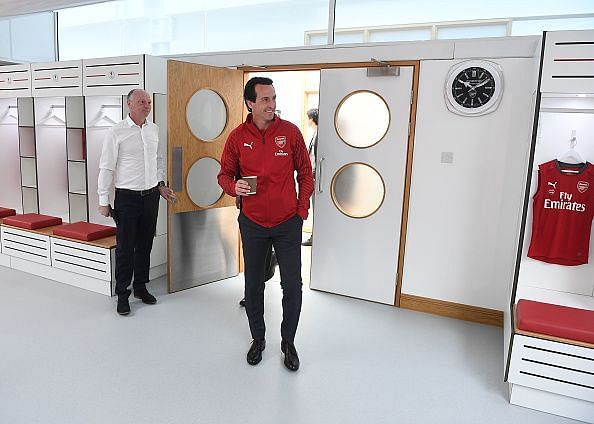 New Arsenal Head Coach Unai Emery at the Arsenal Training Ground