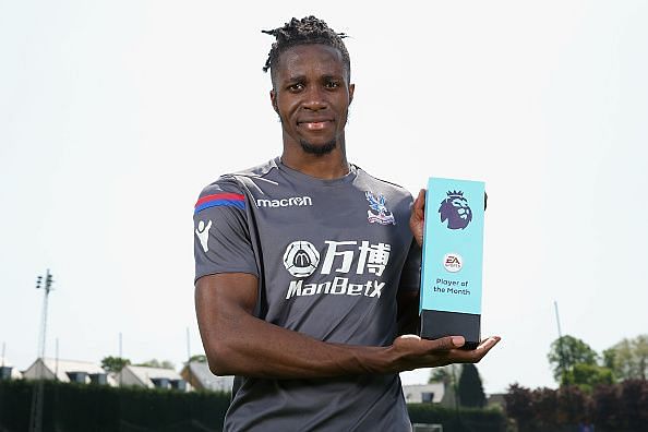 Wilfried Zaha is Awarded with the EA SPORTS Player of the Month for April