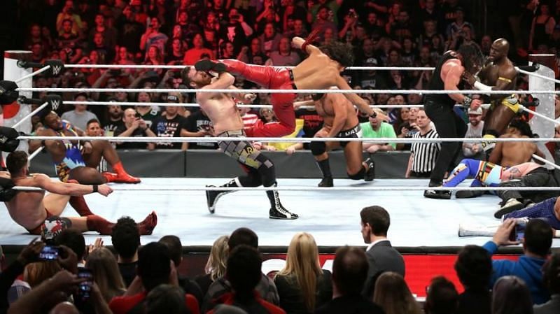 The traditional, timed-interval 30-man over-the-top-rope battle royal is a cornerstone WWE event