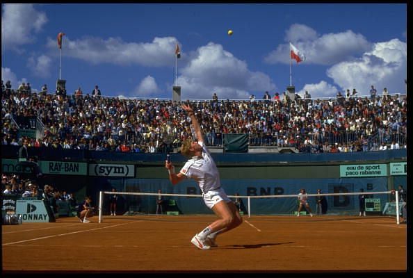 BECKER GERMANY FRENCH OPEN SERVE
