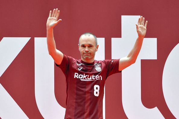 Andres Iniesta Meets Vissel Kobe Supporters