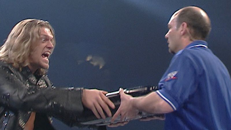 Edge stole an Opportunity from Mr. Kennedy and then stole the title from Undertaker in an Ultimate act of villainy!