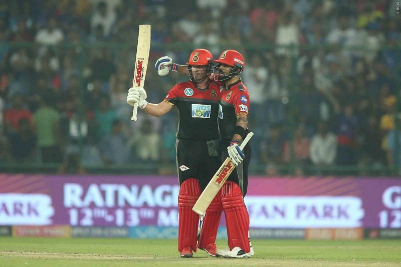 rcb delhi score