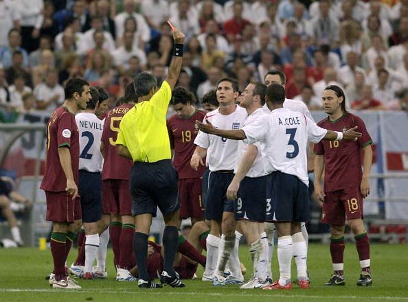 Sport. Football. FIFA World Cup. Gelsenkirchen. 1st July 2006. Quarter Final. England 0 v Portugal 0