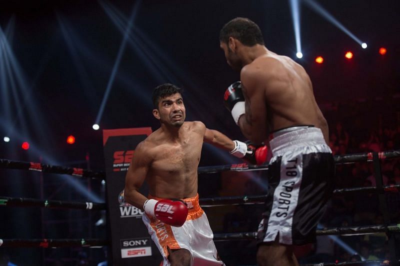 Deepak in action during one of his bouts