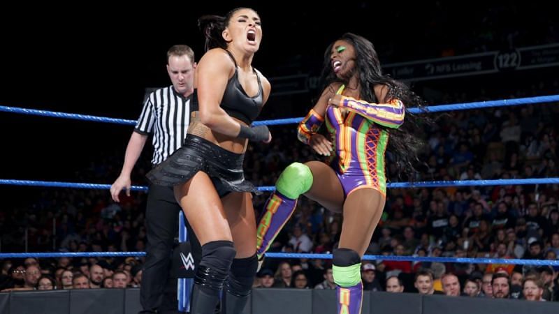 Naomi vs. Sonya Deville had some sloppy spots