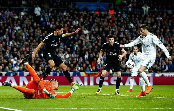 Real Madrid v Paris Saint-Germain - UEFA Champions League Round of 16: First Leg